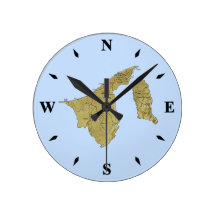 Brunei Map Clock