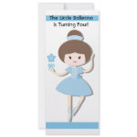 Brunette Ballerina Custom Birthday Invitation