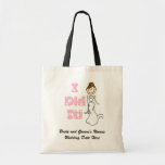 Brunette Bride Personalized Tote Bag