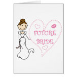 Brunette Future Bride cards