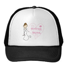 Brunette Future Bride Tshirts and Gifts Hat