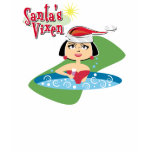 Brunette Santa's Vixen T-shirt