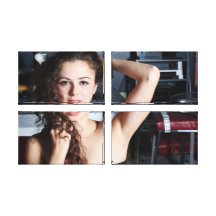 Brunette Woman Gallery Wrap Canvas