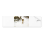 Bruno Liljefor - Winter Hare Rabbit Bunny Snow Oil Bumper Sticker