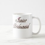 Bruns chics de demoiselle d'honneur junior tasse à café