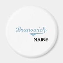 Brunswick Maine City Classic Refrigerator Magnets