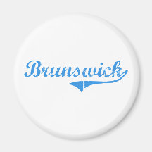 Brunswick Maine Classic Design Magnets