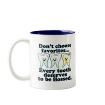 Brush & Floss Dental Humour Coffee Mug
