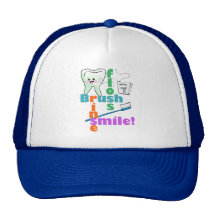 Brush Floss Rinse SMILE Trucker Hats
