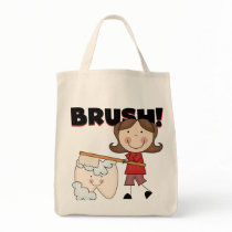 BRUSH - Girl With Tooth Tshirts and Gifts Tote Bags