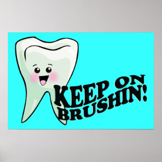 Brushing Teeth Posters, Brushing Teeth Wall Art
