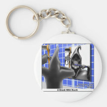 brush W/Death Funny Gifts Tees & Collectibles Key Chain
