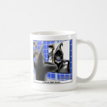 Brush With Death Funny Halloween Cartoon Gifts Coffee Mugs