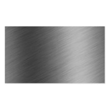 Brushed Aluminum Metal Look Business Card Template