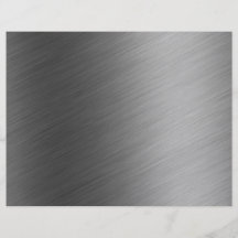 Brushed Aluminum Metal Look Full Colour Flyer