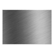 Brushed Aluminum Metal Look Invitation