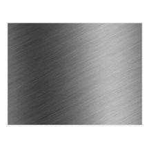 Brushed Aluminum Metal Look Postcards