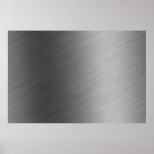 Brushed Aluminum Metal Look Posters