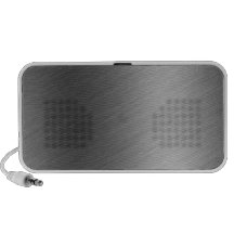 Brushed Aluminum Metal Look Travel Speaker