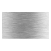 Brushed Aluminum Stainless Steel Textured (faux) Business Cards