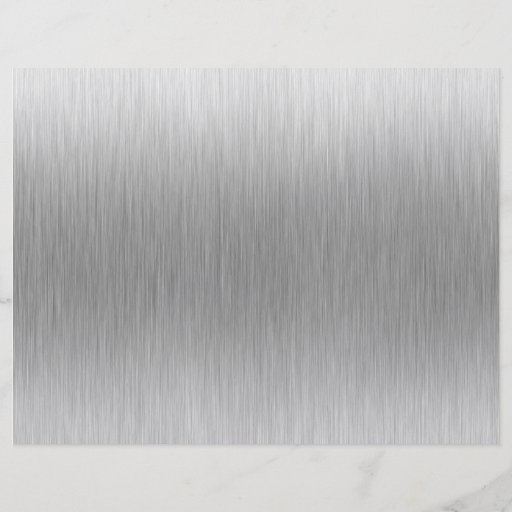 Brushed Aluminum Stainless Steel Textured Flyer