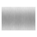 Brushed Aluminum Stainless Steel Textured Personalized Invite