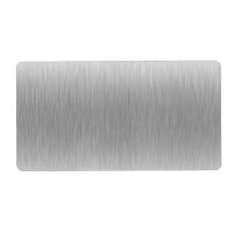 Brushed Aluminum Stainless Steel Textured Custom Shipping Label