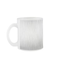 Brushed Aluminum Stainless Steel Textured Coffee Mugs