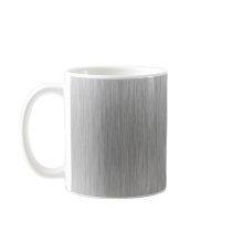 Brushed Aluminum Stainless Steel Textured Mugs