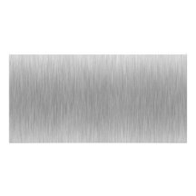 Brushed Aluminum Stainless Steel Textured Picture Card