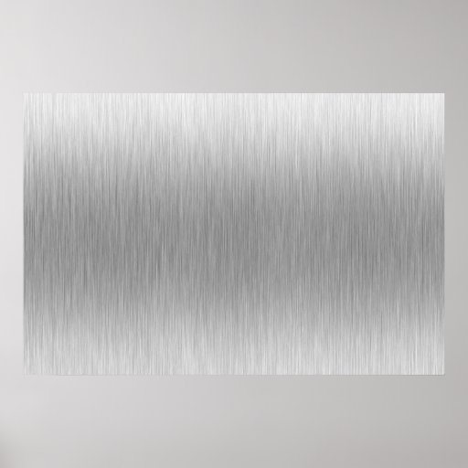 Brushed Aluminum Stainless Steel Textured Print