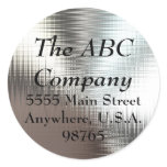 Brushed Metal Address Labels Stickers