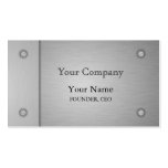Brushed Metal Business Card business cards