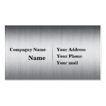 Brushed metal business card template