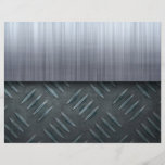 Brushed Metal Diamond Plate Template Custom Flyer
