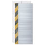 Brushed Metal Hazard Construction Layout Custom Rack Cards