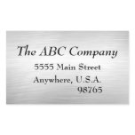 Brushed Metal Look Address Labels Stickers