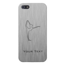 Brushed Metal-look Ballet Cover For iPhone 5