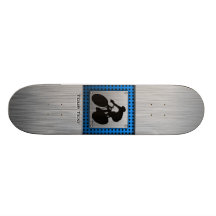 Brushed metal look Cycling Skate Deck