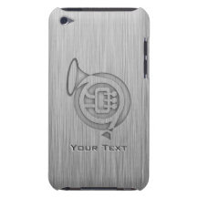 Brushed metal-look French Horn iPod Touch Covers
