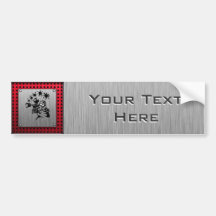 Brushed metal look Paintball Bumper Sticker