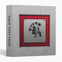 Brushed metal look Paintball Vinyl Binder