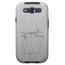 Brushed Metal-look Plane Galaxy SIII Cases