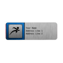 Brushed Metal look Running Labels