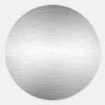 Brushed Metal Look Silver Stickers