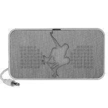 Brushed Metal-look Skateboarding Portable Speakers