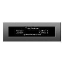 Brushed metal profile card business card template