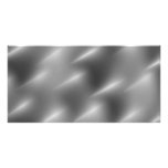 brushed metal swirls photo card