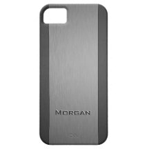 Brushed Metal Two Shades with Custom Text