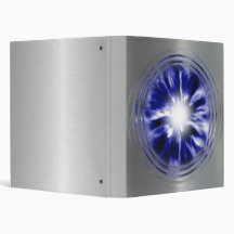 brushed metal wormhole 3 ring binder
